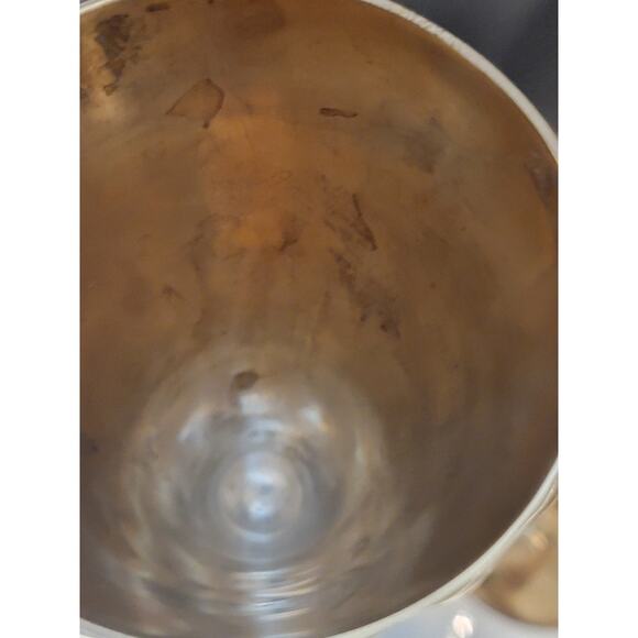 Vintage Brass Champagne Flutes Set of 4 Celebration Toasting Drinkware "READ" - Picture 10 of 16